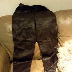 Genuine leather pants
